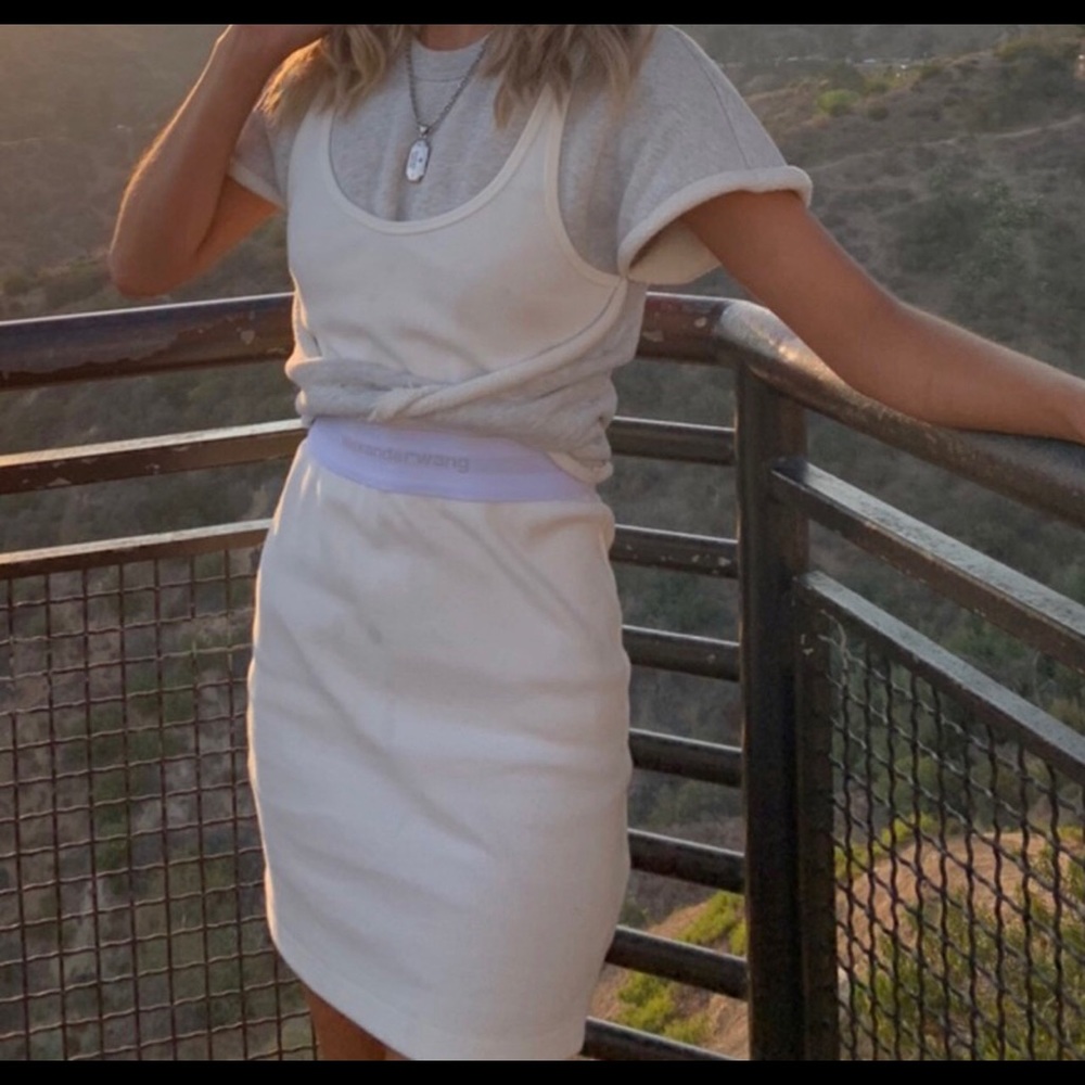 Alexander Wang’s Hybrid Twist Tank Sweatshirt Dres